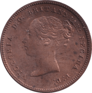 1844 HALF FARTHING ( UNC ) 3 - Half Farthing - Cambridgeshire Coins