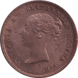 1844 HALF FARTHING ( UNC ) 4 - Half Farthing - Cambridgeshire Coins