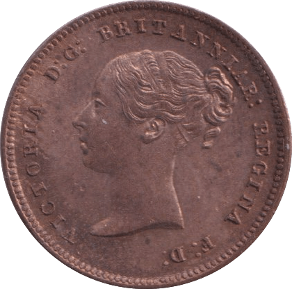 1844 HALF FARTHING ( UNC ) 4 - Half Farthing - Cambridgeshire Coins