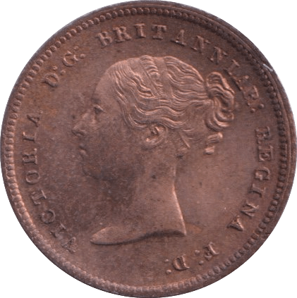 1844 HALF FARTHING ( UNC ) 5 - Half Farthing - Cambridgeshire Coins