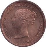 1844 HALF FARTHING ( UNC ) 5 - Half Farthing - Cambridgeshire Coins