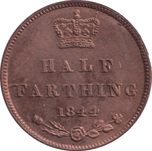 1844 HALF FARTHING ( UNC ) 6 - Half Farthing - Cambridgeshire Coins