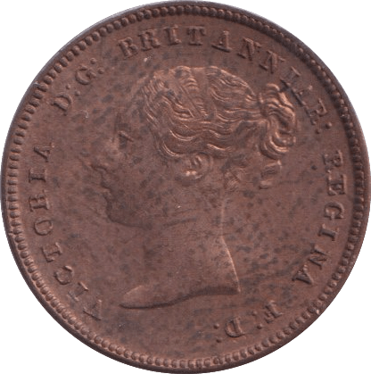 1844 HALF FARTHING ( UNC ) 7 - Half Farthing - Cambridgeshire Coins