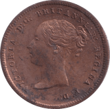 1844 HALF FARTHING ( UNC ) 8 - Half Farthing - Cambridgeshire Coins