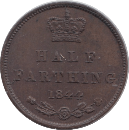 1844 HALF FARTHING ( UNC ) - Half Farthing - Cambridgeshire Coins