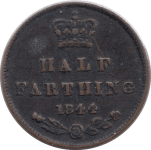 1844 HALF FARTHING ( VF ) - Farthing - Cambridgeshire Coins