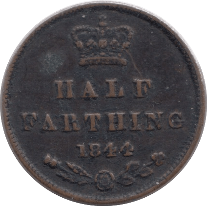 1844 HALF FARTHING ( VF ) - Farthing - Cambridgeshire Coins