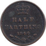 1844 HALF FARTHING ( VF ) - Farthing - Cambridgeshire Coins