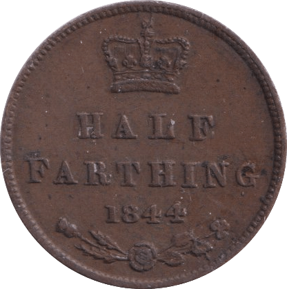 1844 HALF FARTHING ( VF ) - Half Farthing - Cambridgeshire Coins