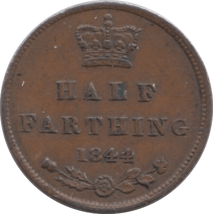 1844 HALF FARTHING ( VF ) - Half Farthing - Cambridgeshire Coins