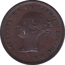 1844 HALF FARTHING - Half Farthing - Cambridgeshire Coins