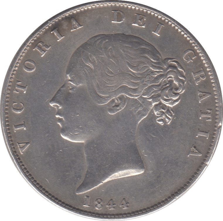 1844 HALFCROWN ( EF ) - Halfcrown - Cambridgeshire Coins