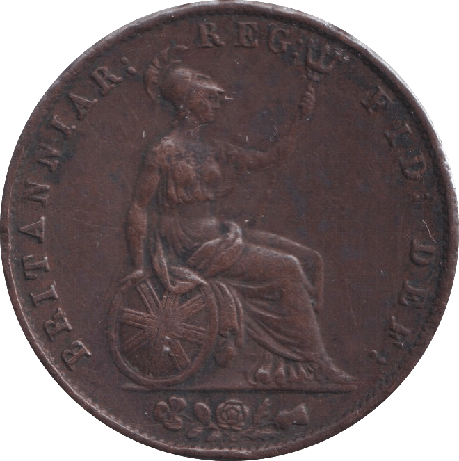 1844 HALFPENNY ( FINE ) - Halfpenny - Cambridgeshire Coins
