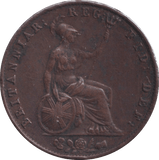 1844 HALFPENNY ( FINE ) - Halfpenny - Cambridgeshire Coins