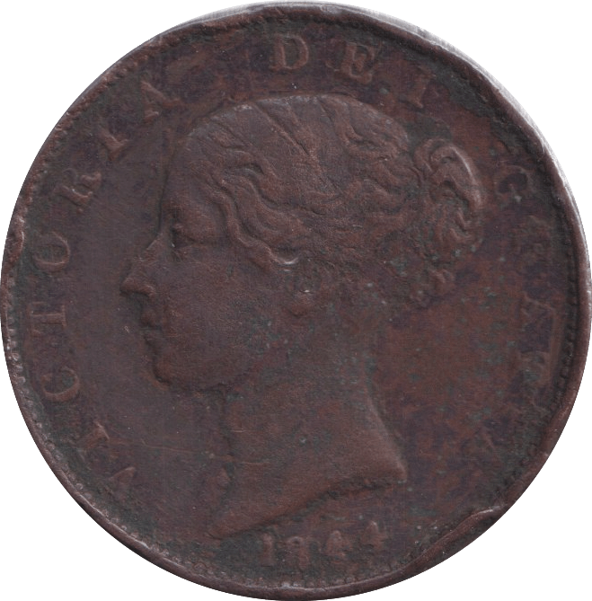 1844 HALFPENNY ( FINE ) - Halfpenny - Cambridgeshire Coins