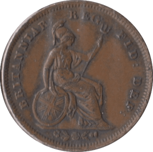 1844 ONE THIRD FARTHING ( GVF ) - One Third Farthing - Cambridgeshire Coins