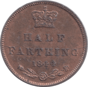 1844 ONE THIRD FARTHING ( UNC ) - One Third Farthing - Cambridgeshire Coins