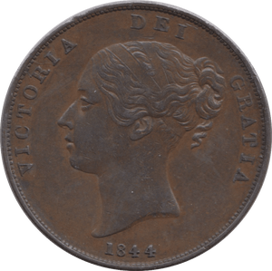 1844 PENNY ( EF ) - Penny - Cambridgeshire Coins