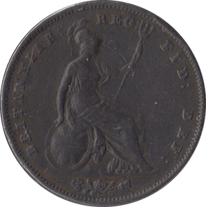 1844 PENNY ( FINE ) - Penny - Cambridgeshire Coins