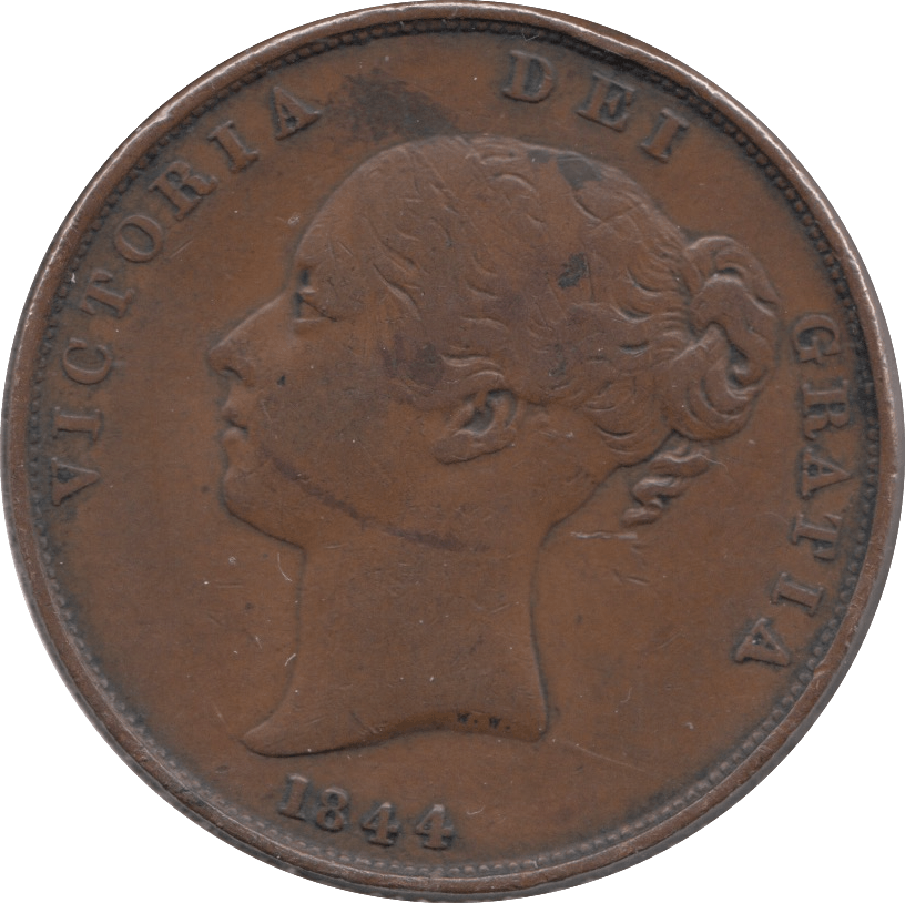 1844 PENNY ( VF ) - Penny - Cambridgeshire Coins
