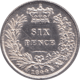 1844 SIXPENCE ( AUNC ) - Sixpence - Cambridgeshire Coins