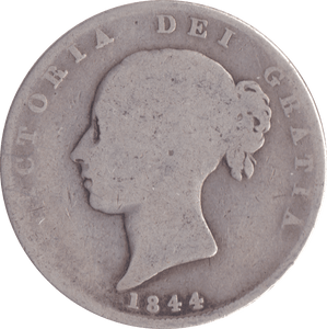 1844 HALFCROWN ( FAIR ) A - Halfcrown - Cambridgeshire Coins
