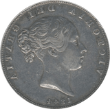 1844 HALFCROWN ( GVF ) - Halfcrown - Cambridgeshire Coins