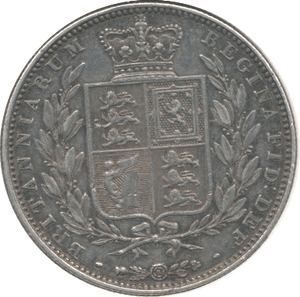 1844 HALFCROWN ( GVF ) - Halfcrown - Cambridgeshire Coins