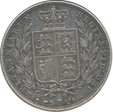 1844 HALFCROWN ( GVF ) - Halfcrown - Cambridgeshire Coins
