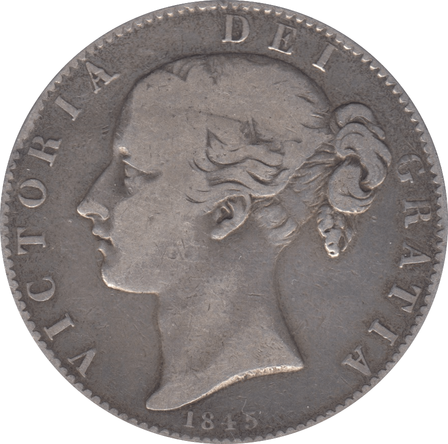 1845 CROWN ( F ) CINQUEFOIL - Crown - Cambridgeshire Coins