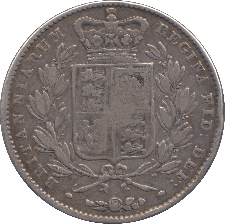 1845 CROWN ( FINE ) - CROWN - Cambridgeshire Coins