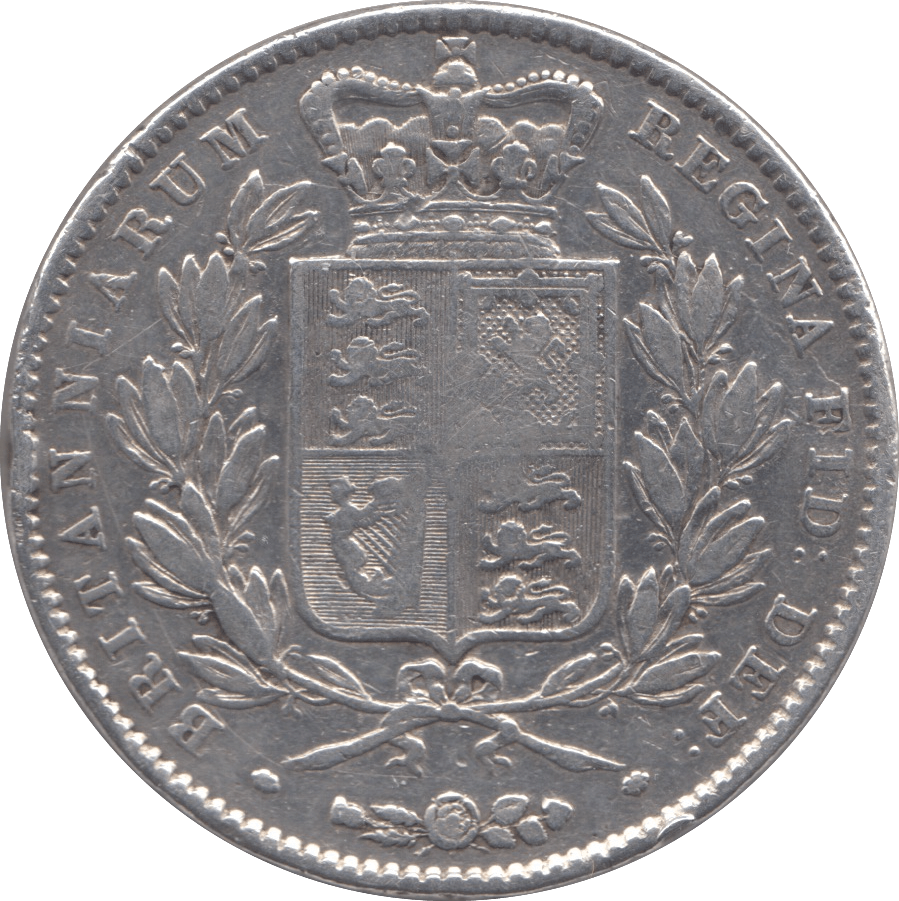 1845 CROWN ( FINE ) VIII - Crown - Cambridgeshire Coins