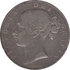 1845 CROWN ( GF ) - Crown - Cambridgeshire Coins