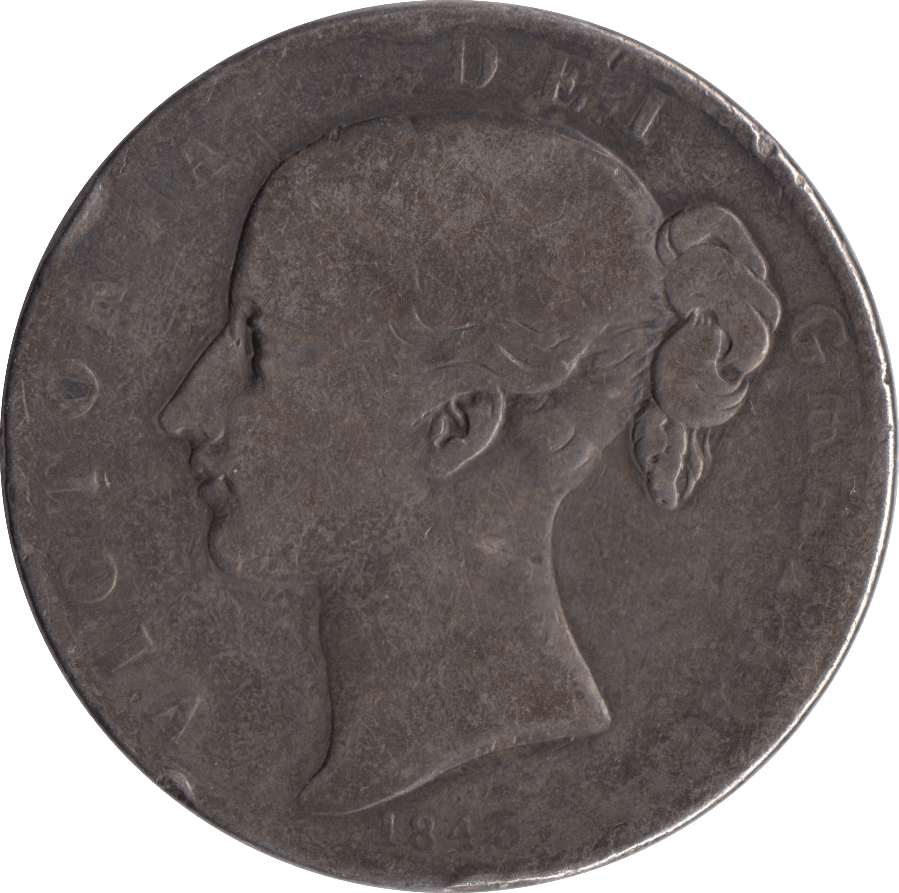 1845 CROWN ( NF ) - Crown - Cambridgeshire Coins