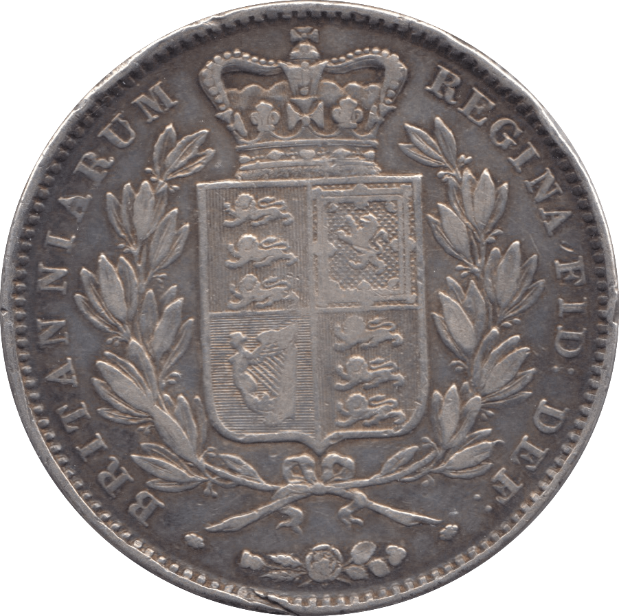 1845 CROWN ( VF ) 6 - Crown - Cambridgeshire Coins