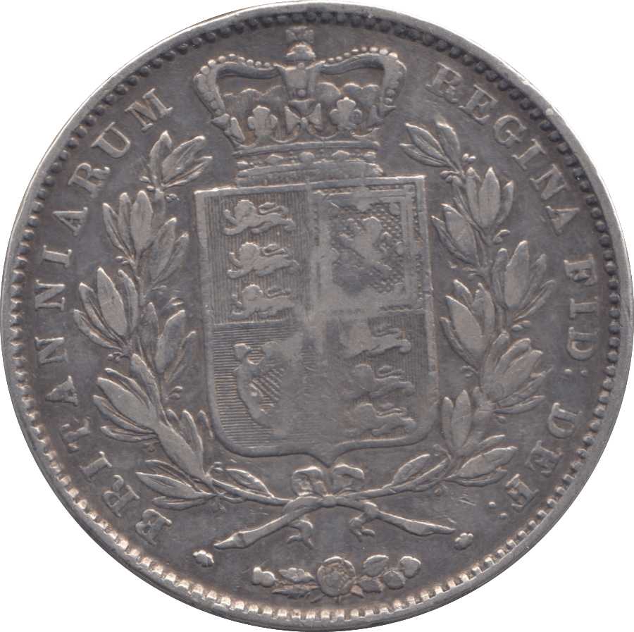 1845 CROWN ( VF ) - Crown - Cambridgeshire Coins