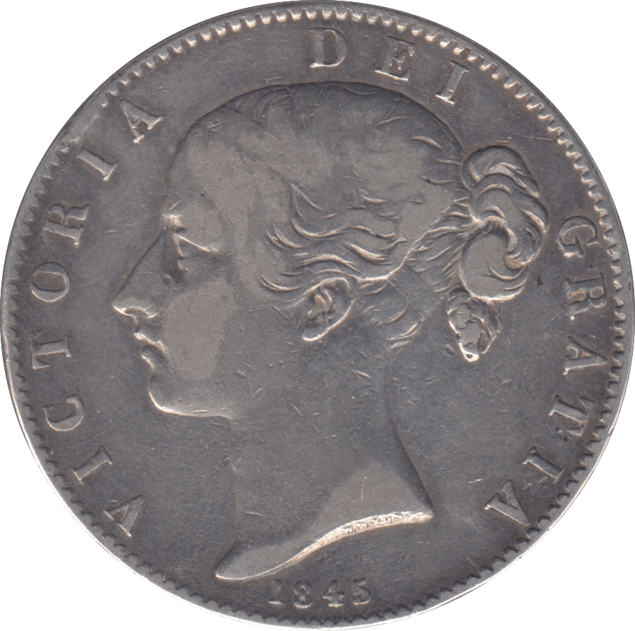 1845 CROWN ( VF ) - Crown - Cambridgeshire Coins