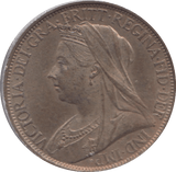 1845 FARTHING ( UNC ) - Farthing - Cambridgeshire Coins