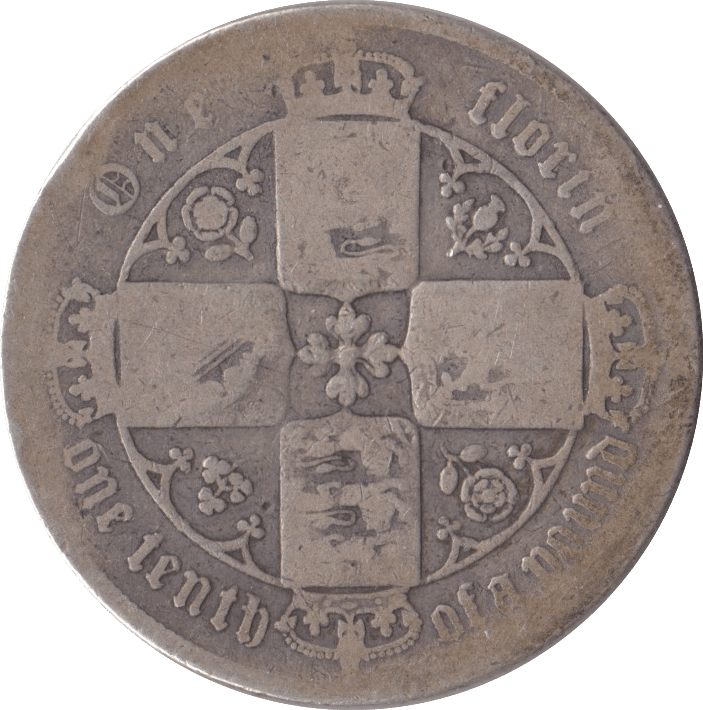 1845 FLORIN ( ) DIE 10 - FLORIN - Cambridgeshire Coins