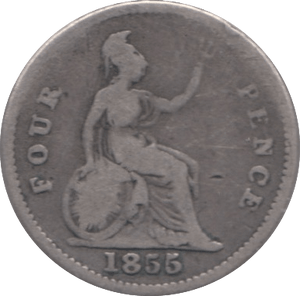 1845 FOURPENCE ( FAIR ) 2 - Fourpence - Cambridgeshire Coins