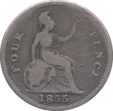 1845 FOURPENCE ( FAIR ) 2 - Fourpence - Cambridgeshire Coins