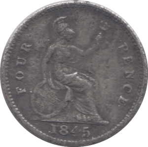 1845 FOURPENCE ( NF ) - Fourpence - Cambridgeshire Coins