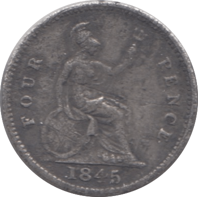 1845 FOURPENCE ( NF ) - Fourpence - Cambridgeshire Coins