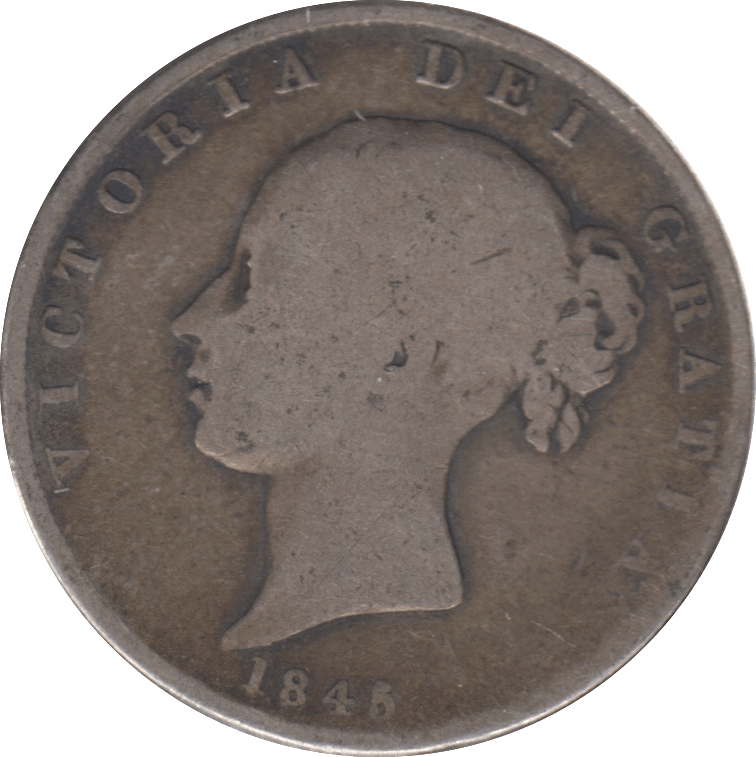 1845 HALFCROWN ( FAIR ) - Halfcrown - Cambridgeshire Coins