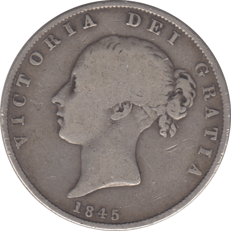 1845 HALFCROWN ( GF ) - Halfcrown - Cambridgeshire Coins
