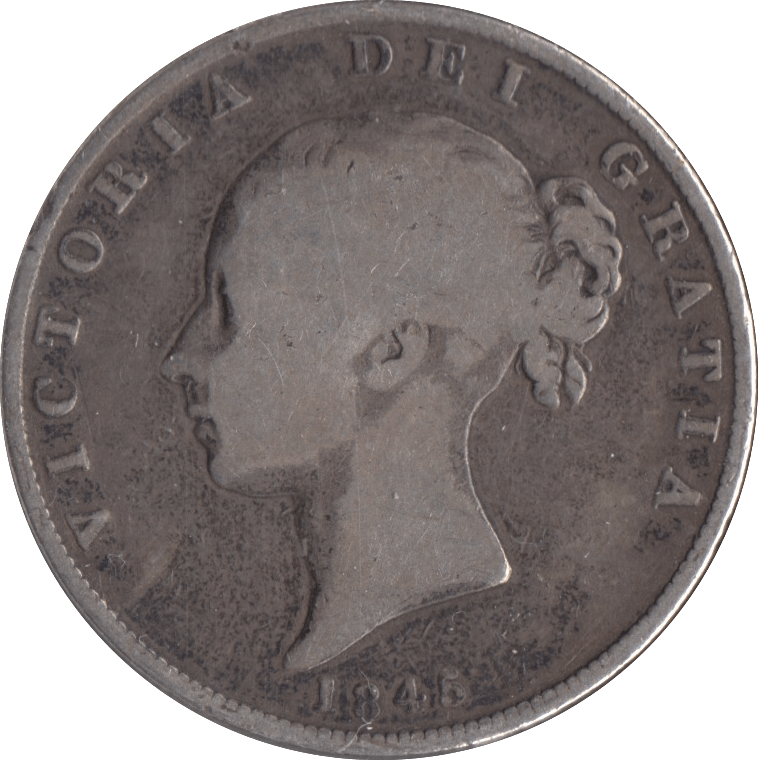 1845 HALFCROWN ( NF ) - Halfcrown - Cambridgeshire Coins