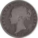 1845 HALFCROWN ( NF ) - Halfcrown - Cambridgeshire Coins