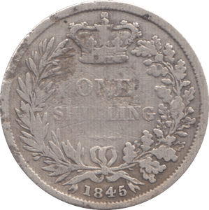 1845 SHILLING ( NF ) - Shilling - Cambridgeshire Coins