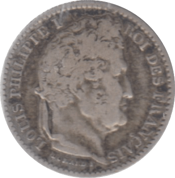 1845 SILVER FRANCE 25 CENTS - WORLD SILVER COINS - Cambridgeshire Coins