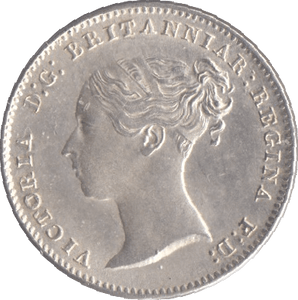 1845 SILVER THREEPENCE ( UNC ) - Threepence - Cambridgeshire Coins